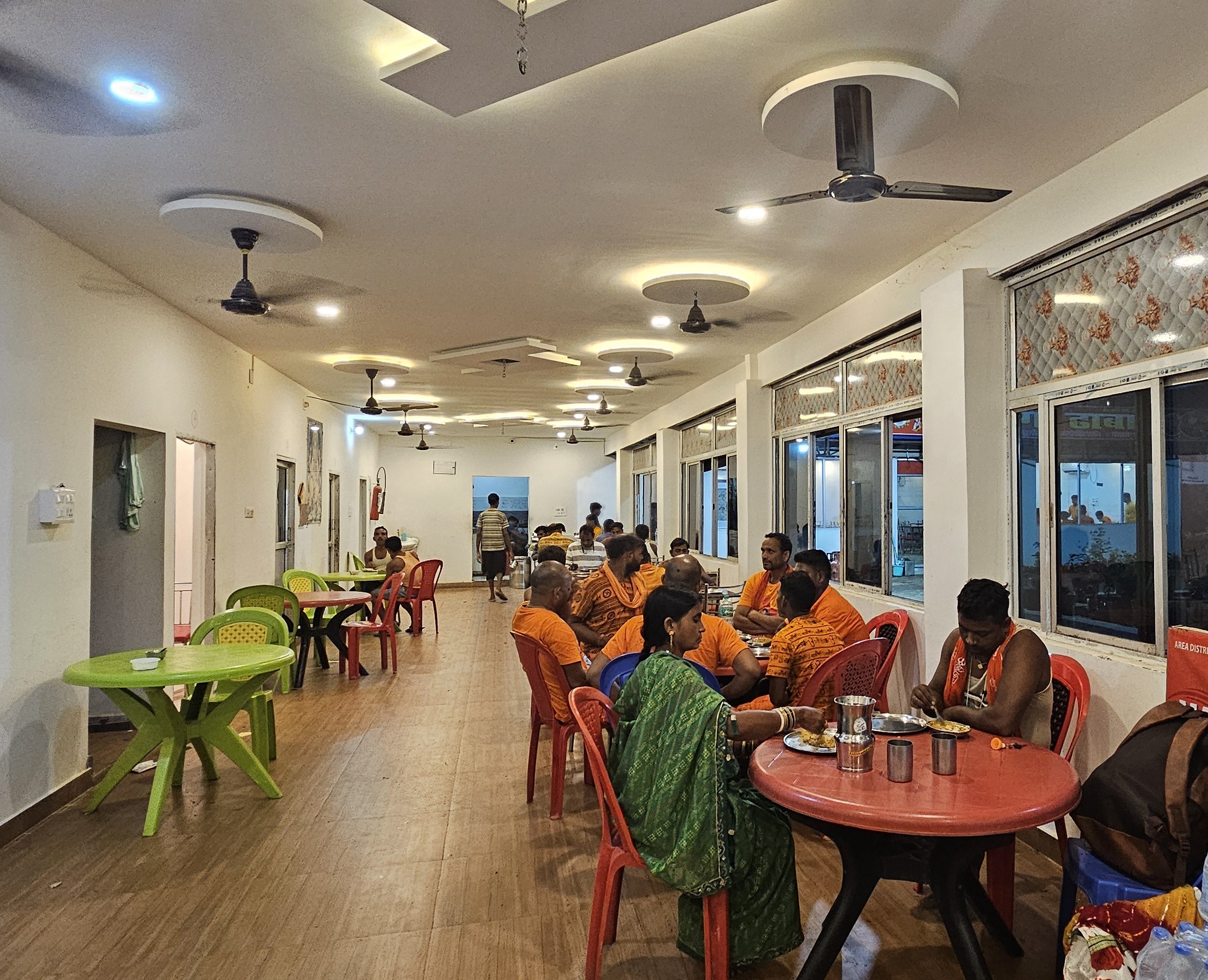 Friends sharing food